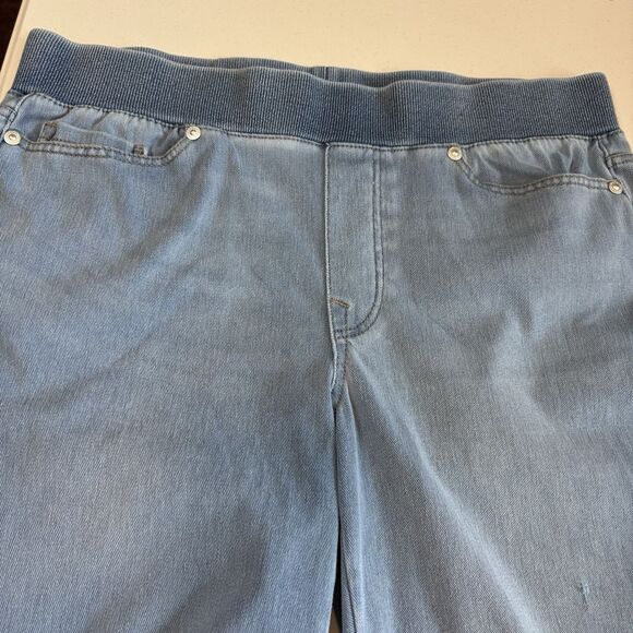 DG2 by Diane Gilman Pull-On Stretch Jeans Women's Slim Straight Elastic Waist PM - Picture 13 of 16